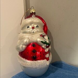 Christmas Treasures Santa Ornament